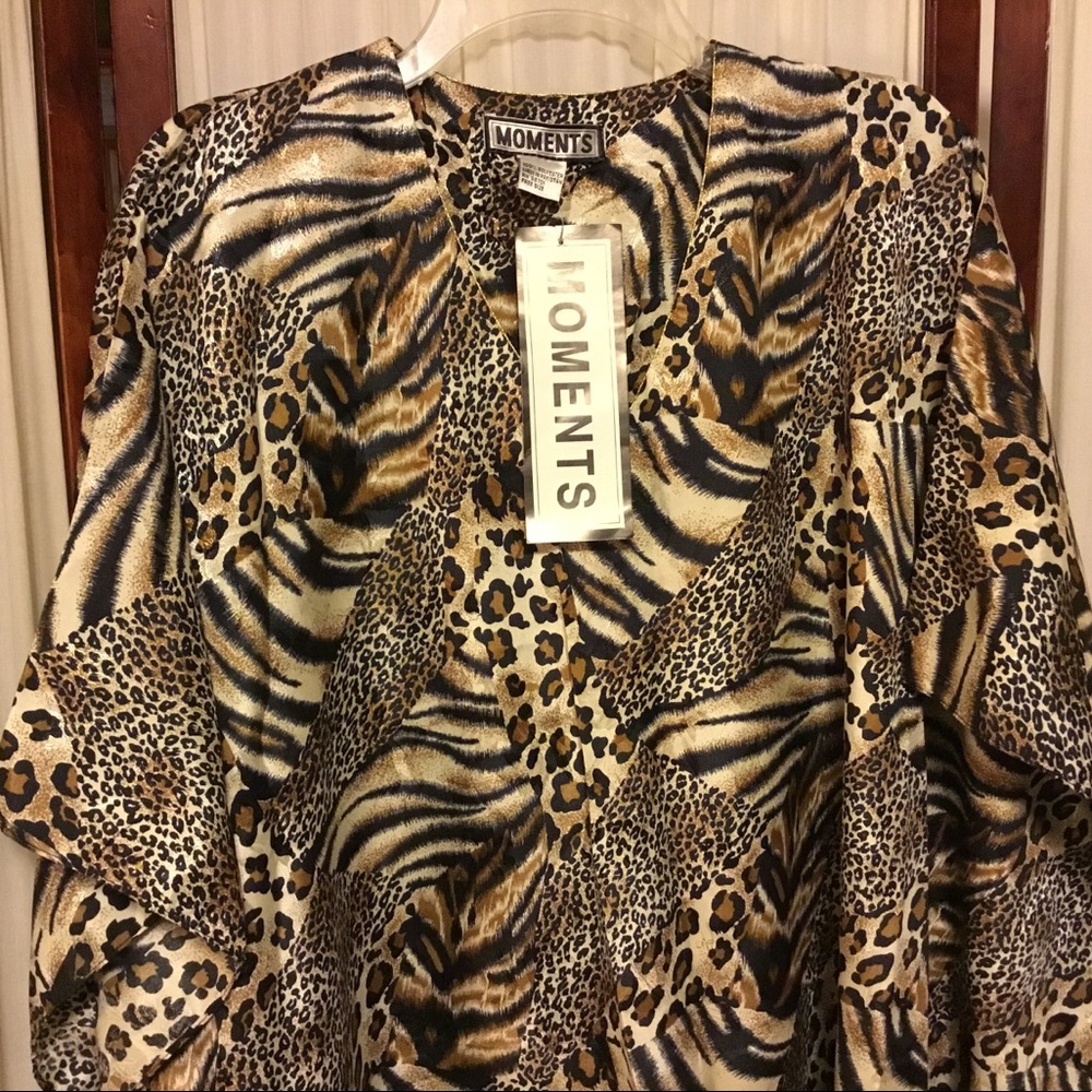 Brand New Moments Leopard Lounge Dress Size OS